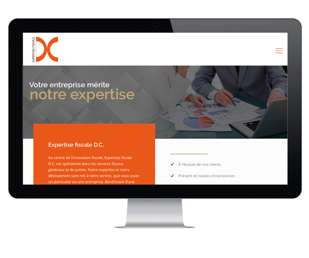 Conception de site Web Expertise fiscale DC, Saint-Augustin-de-Desmaures