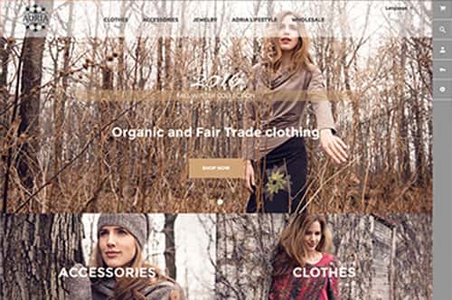 Conception du site Web WordPress de Adria Mode à Rimouski - Dialoguenet.ca