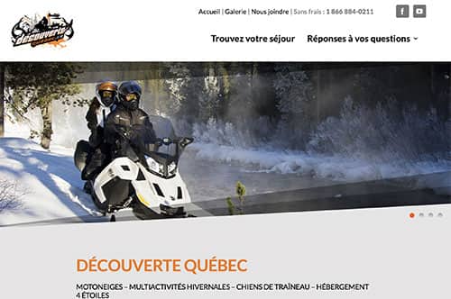 Conception du site Web WordPress de Découverte Québec dans Lanaudière - Dialoguenet.ca