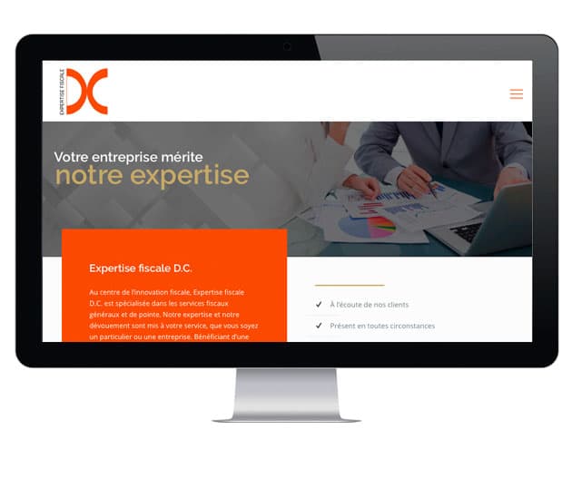 Conception du site Web WordPress d'Expertise Fiscale DC à St-Augustin-de-des-Maures - Dialoguenet.ca