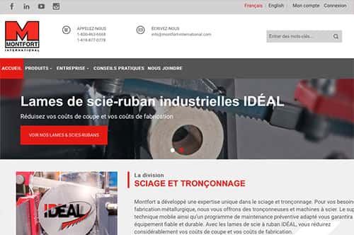 Conception du site Web WordPress du Salon Montfort International à Québec - Dialoguenet.ca